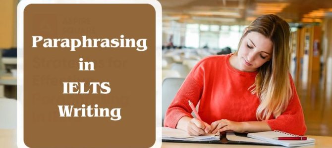 Importance of Paraphrasing in IELTS Writing and Speaking